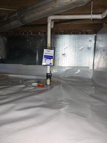 Eliminating Water from Crawl Space