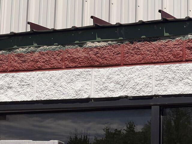 Before Shot after Original Gutter was Removed