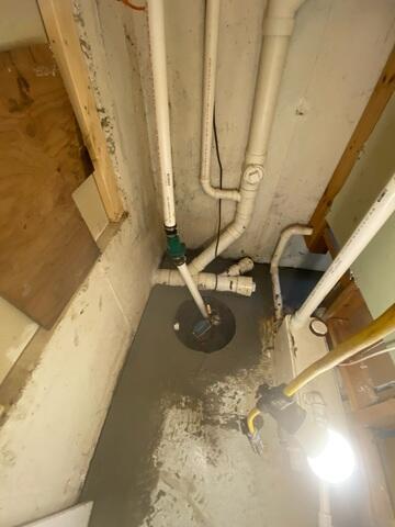 Existing Sump Relocated
