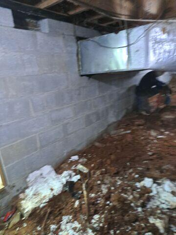 Crawl Space Before Project