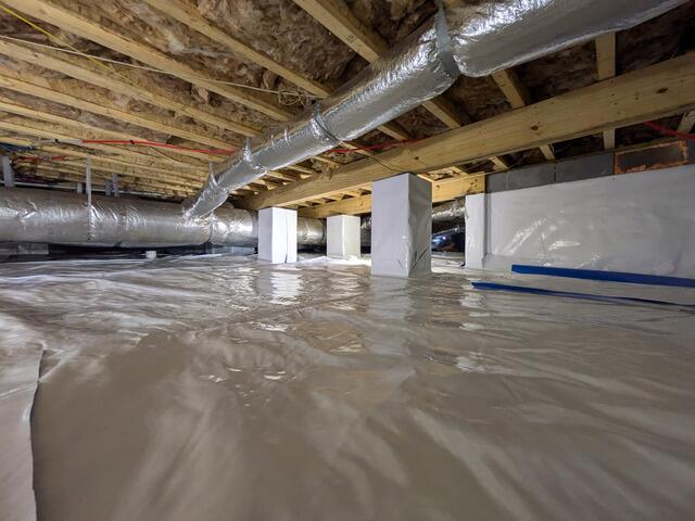 A fully encapsulated crawlspace!