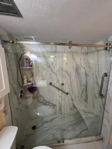 Upclose of the Shower Completed