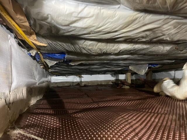 Drainage Matting in Crawl Space