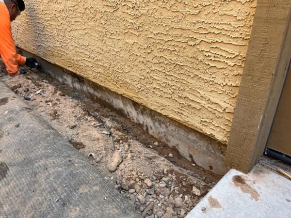 Stem Wall Repair Process: Fresh Cement in Laveen, AZ