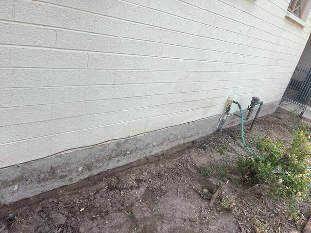 Stem Wall Repair Process: Paint Removal in Tempe, AZ