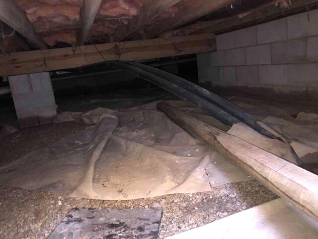 Dirt Floored Crawl Space