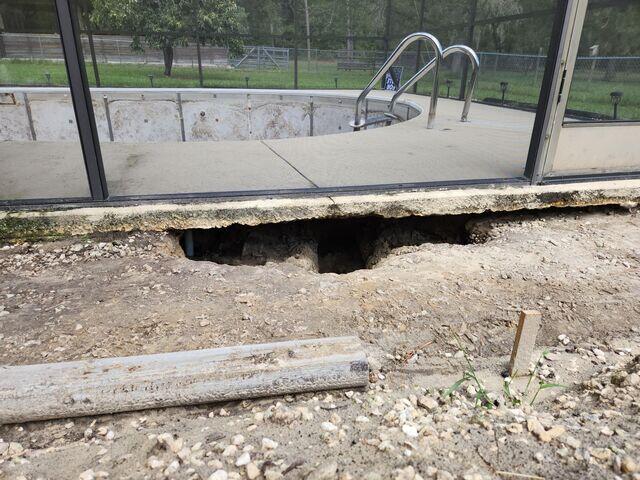 Void Below Pool Deck
