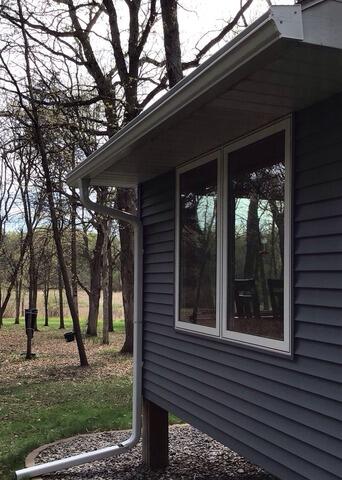 Gutters added to the new addition Sunroom!