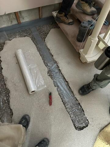 French Drain Install 2