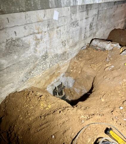 Internal Push Pier Installation