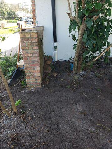 New Downspouts and Drainage Pipe Buried