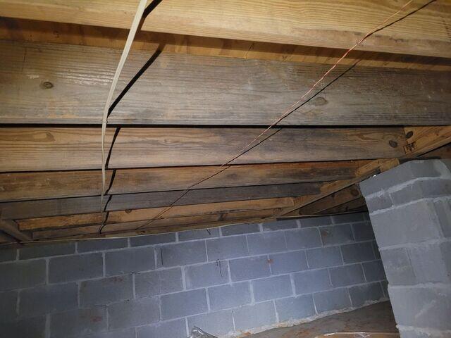 Floor Joist with High wood Moisture Content