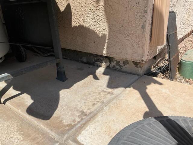 Symptoms of Concrete Stem Wall Failure: Flaking Paint in Gilbert, AZ