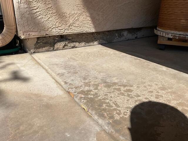 Symptoms of Concrete Stem Wall Failure: Spalling Concrete in Gilbert, AZ