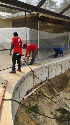 Preparing Channel Drain Installation