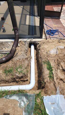 Installing Underground Drainage Pipe