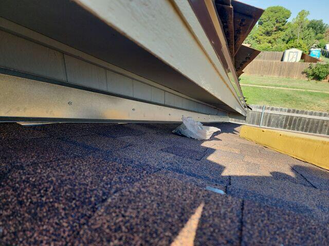 Installing the counter flashing.