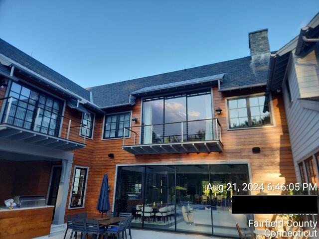 Rear of home