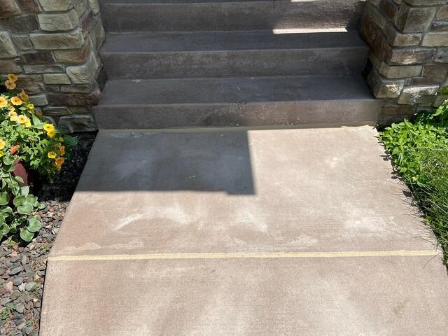 Leveled and Sealed Tripping Hazard
