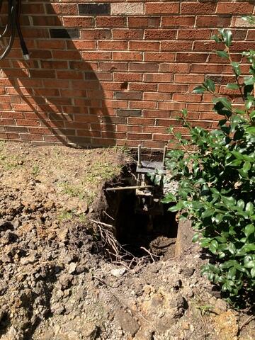Foundation Pier Installed