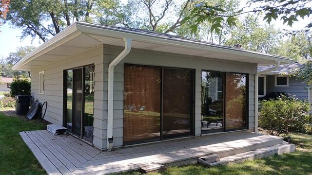 After Shot of New Gutter Shutter System