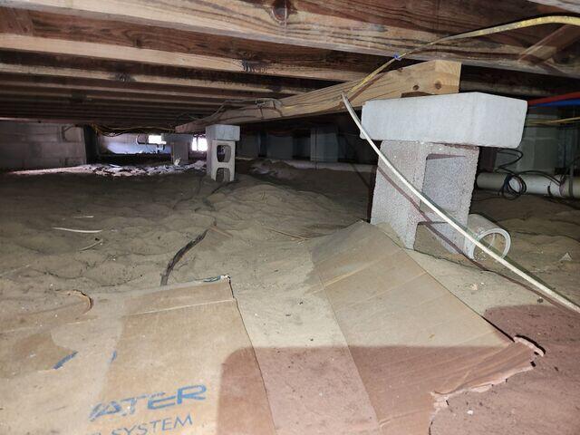 Inadequate Crawl Space Support