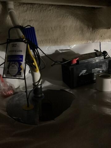 Complete system for a crawl space
