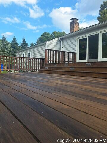 Deck and railings