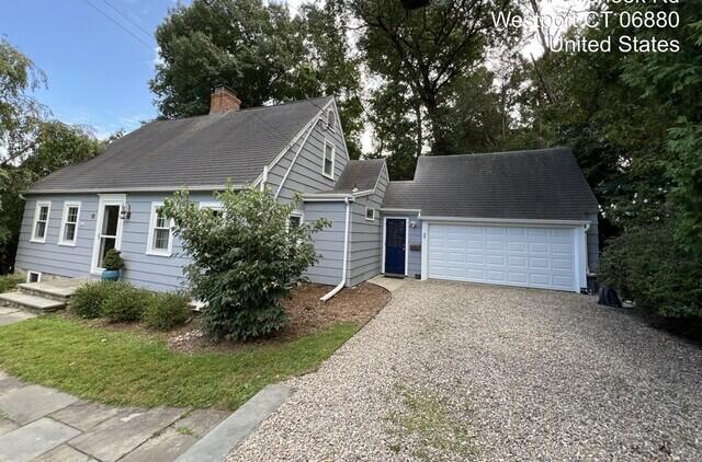Front of home and garage