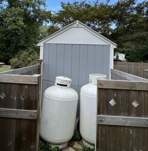 Side of shed