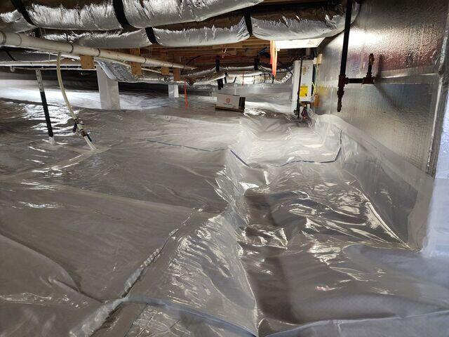 Finished Crawl Space Encapsulation