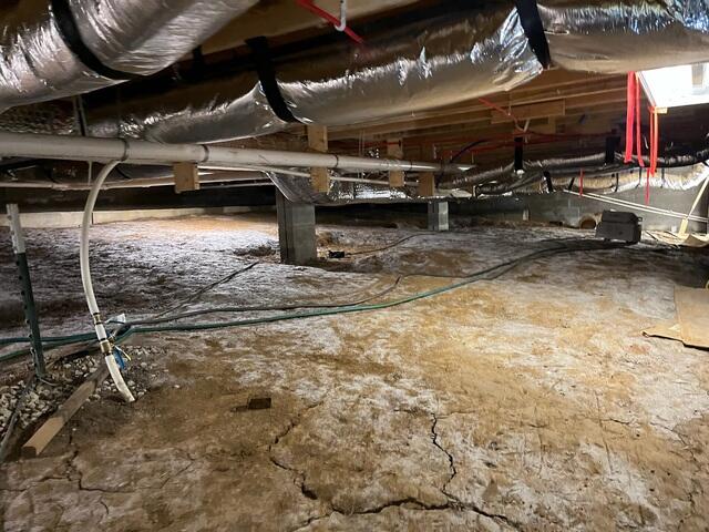 Dirty Crawl Space Floor