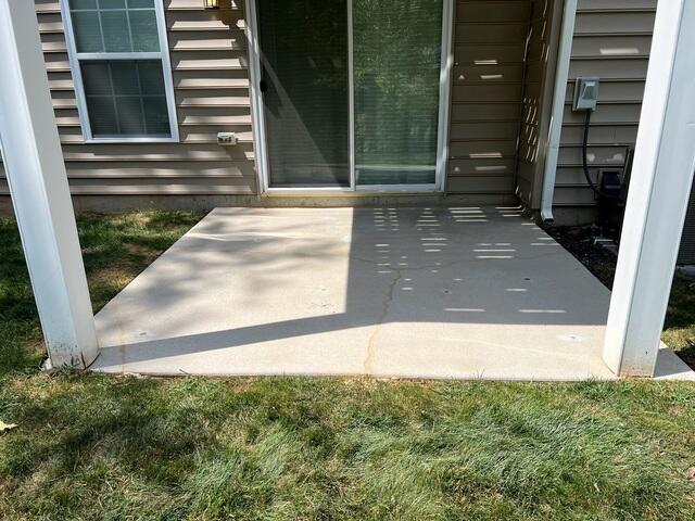 Leveled and Sealed Concrete Patio