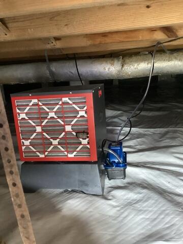 Crawl Space Dehumidifier