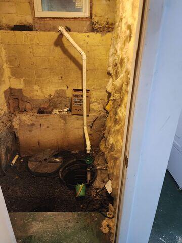 Old Sump Pump System