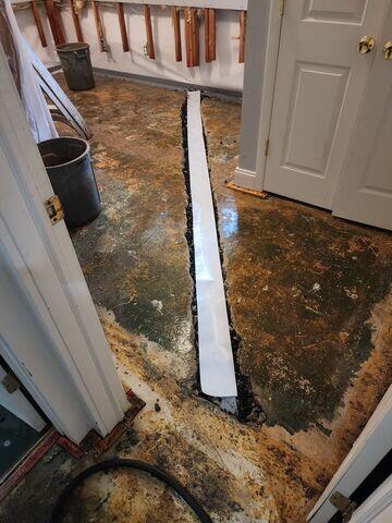 Installing WaterGuard Drains