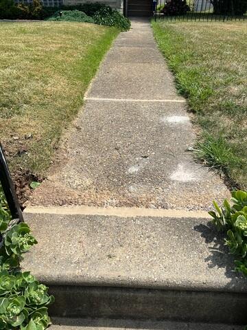 Repaired Walkway