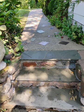 Steps and walkway After