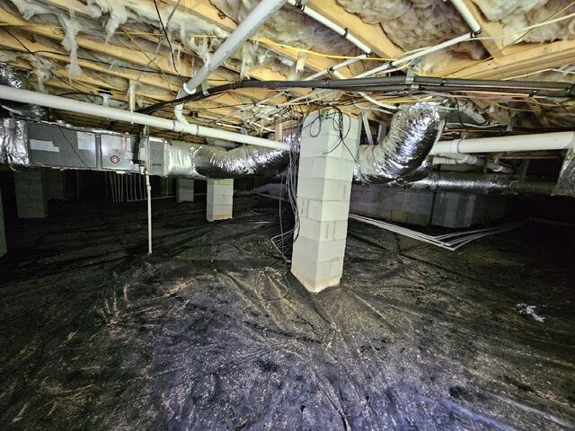 Before with thin Vapor Barrier