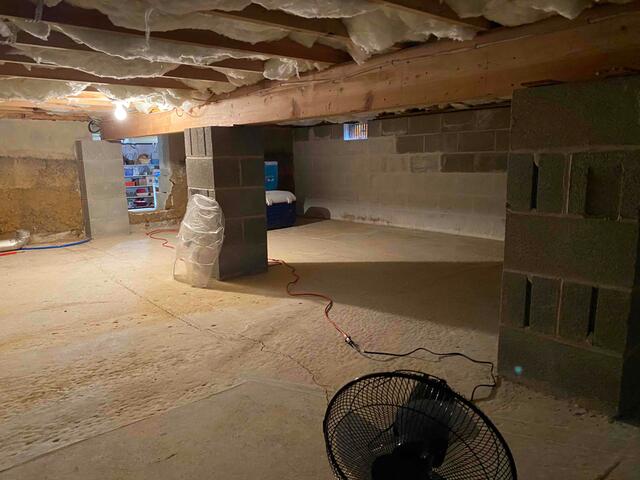 Damp Crawl Space