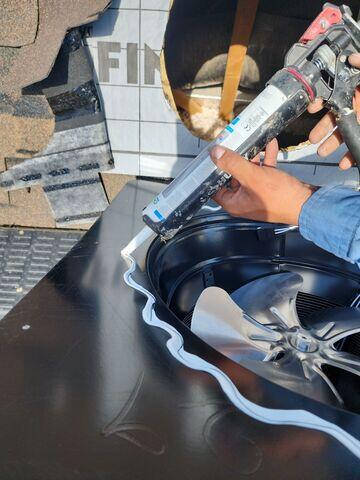 Installaion of the Solar Power Attic Vent.