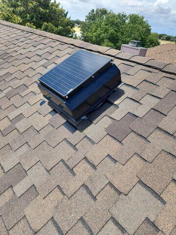 Solar powered attic Vent