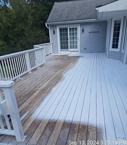Deck Painting in progress