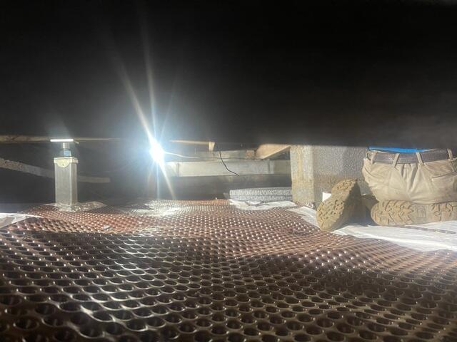Installing Drainage Matting