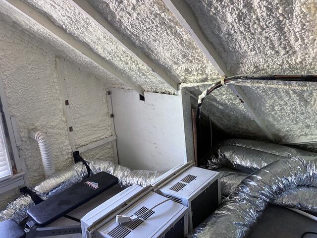 Corner Attic Insulated