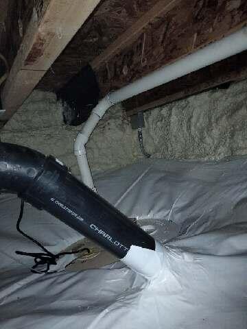 We applied Spray Foam