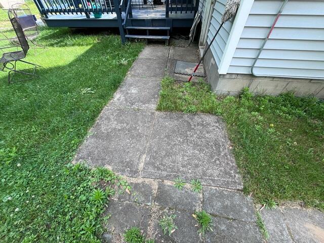 Uneven and cracking sidewalk in Albany, NY