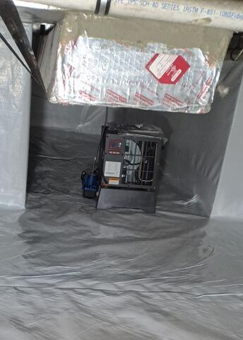 Sedona Dehumidifier in Crawl Space