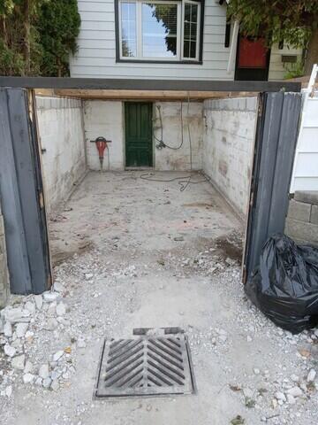 Trench opened up