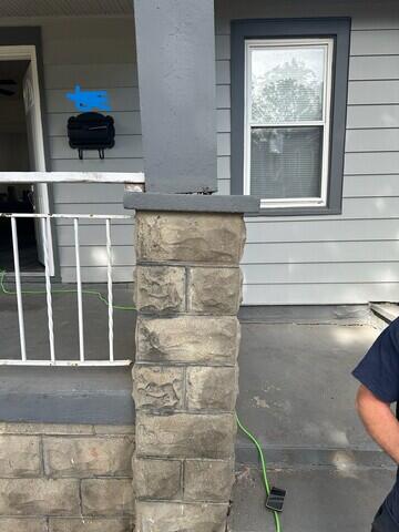 Leaning Porch Column